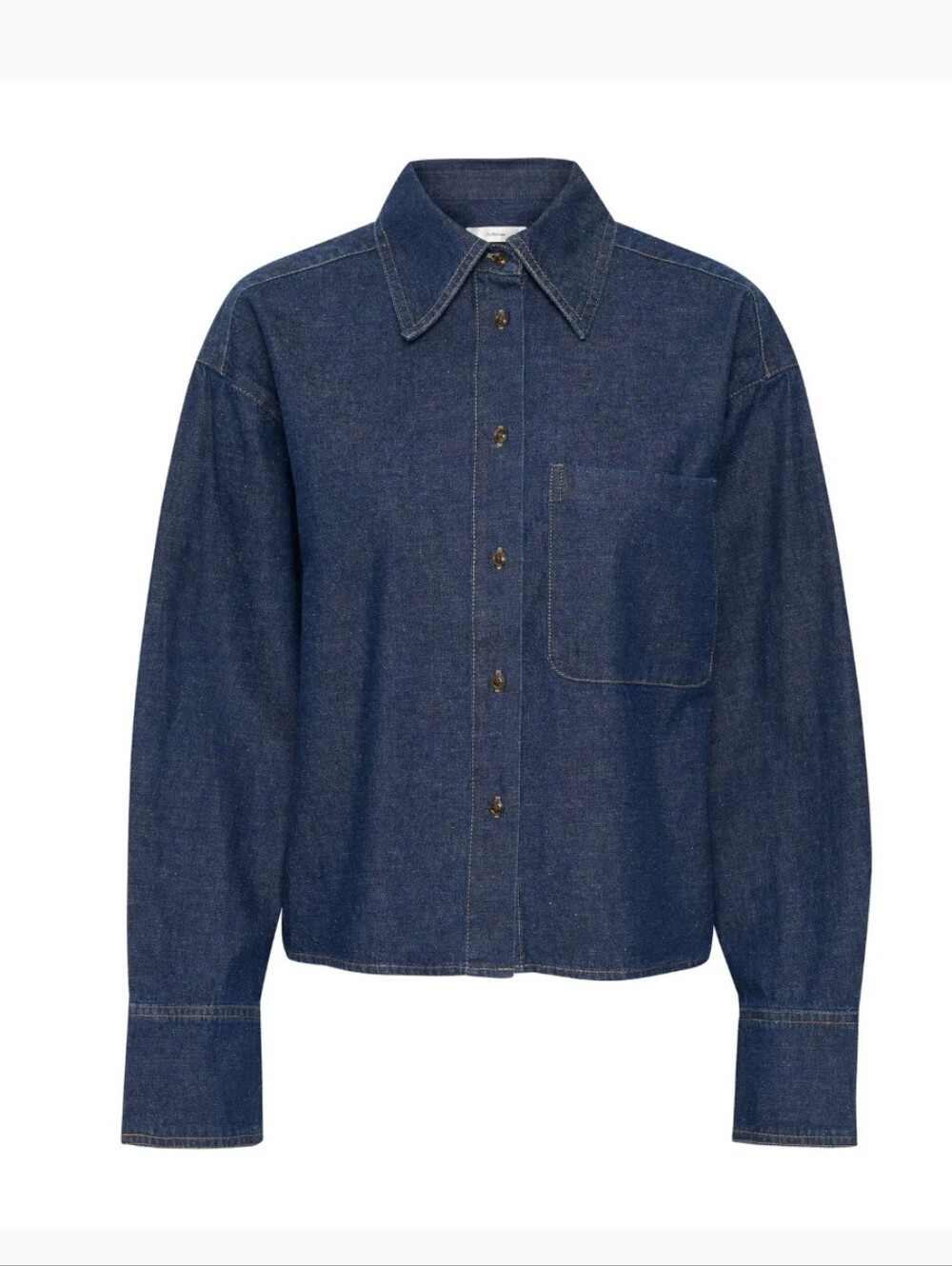 Inwear Denim Jayaiw Boxy Oversized Button-Down Shirt - Dark Blue Size 4